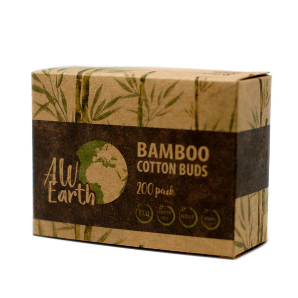 Eco Bathroom Bundle - Family Bamboo Toothbrushes & Bamboo Cotton Buds