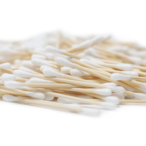 Eco Bathroom Bundle - Family Bamboo Toothbrushes & Bamboo Cotton Buds
