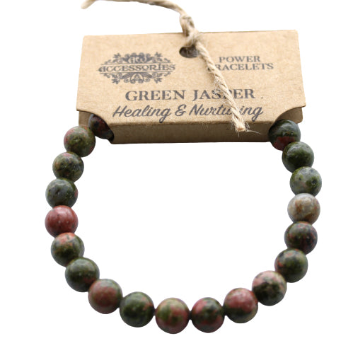 Healing & Nurturing Pregnancy, Birth & Breastfeeding Bracelet (Green Jasper stone)
