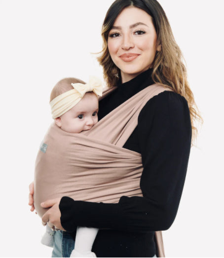 Mocha Cream Baby Sling Wrap - 100% natural cotton