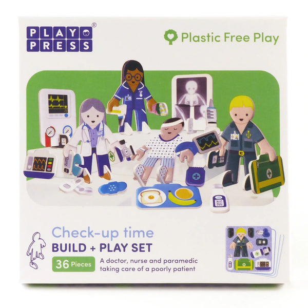 Check-up Time Build and Play Set - Plastic-free & Compostable Playpress Toys