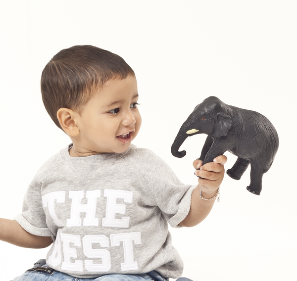Natural Rubber Jungle Animals Toys (Set of 5)