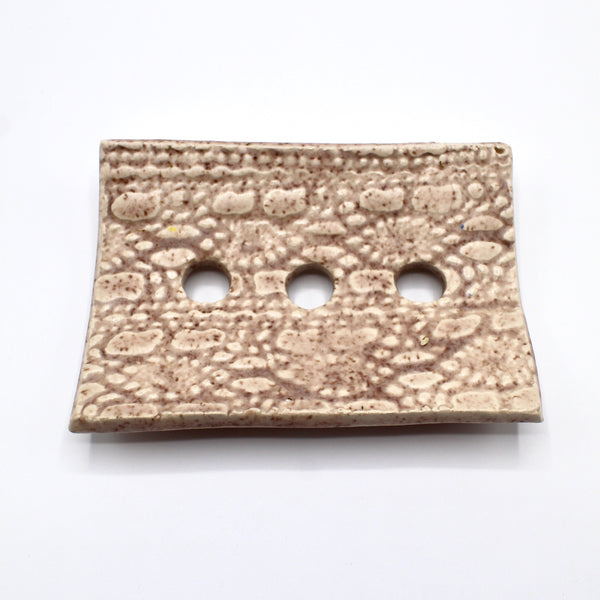 Handcrafted Artisan Ceramic Soap Dish