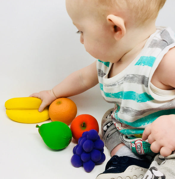 Fruit Play Rubber Food Set