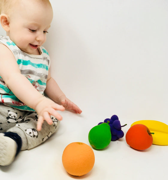 Fruit Play Rubber Food Set