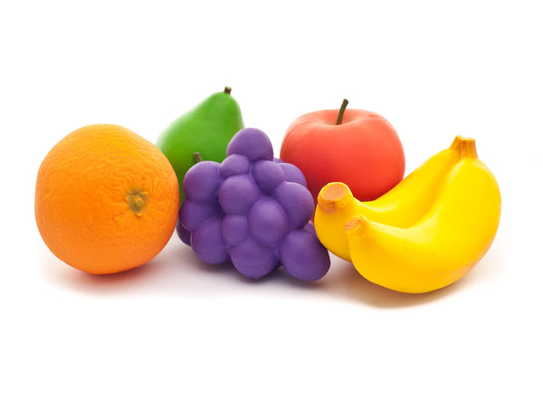 Fruit Play Rubber Food Set