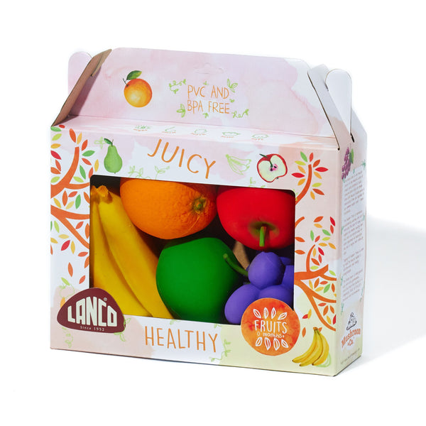 Fruit Play Rubber Food Set