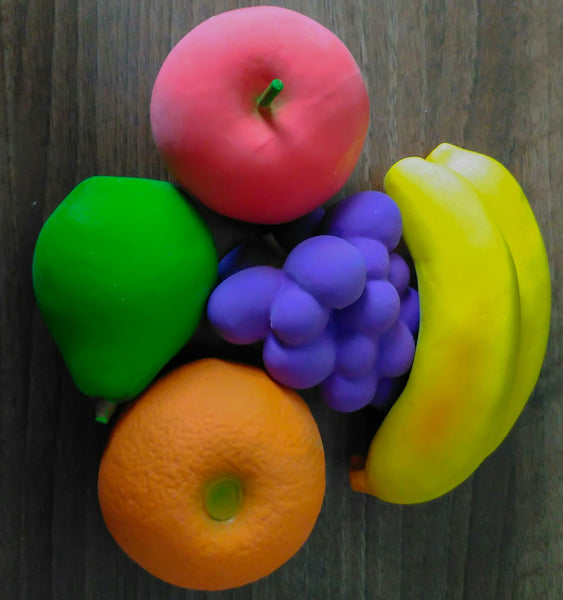 Fruit Play Rubber Food Set