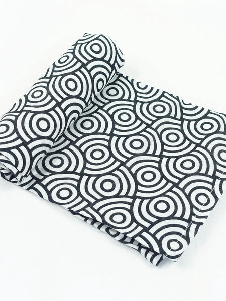 Monochrome Sensory Range Muslin - Bamboo/Organic Cotton Swaddle