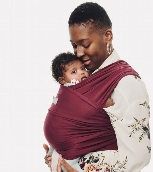 Burgundy Wine Baby Sling Wrap - 100% natural cotton