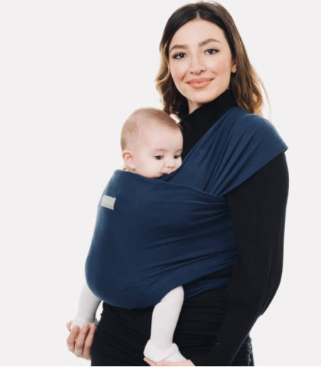 Navy Blue Baby Sling Wrap - 100% natural cotton