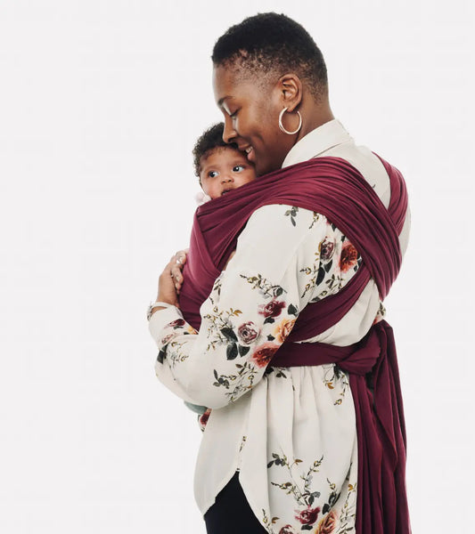 Burgundy Wine Baby Sling Wrap - 100% natural cotton