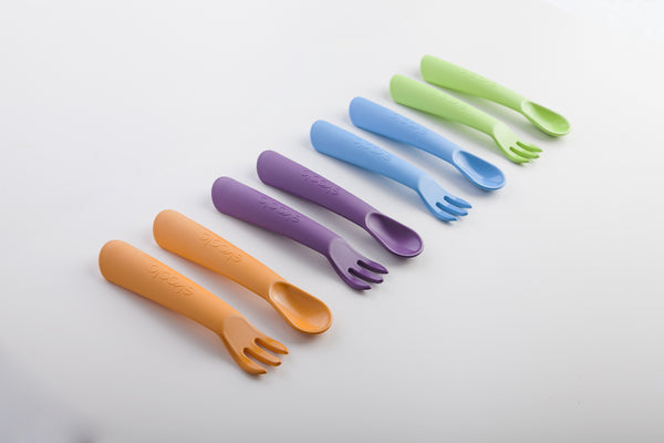 Biodegradable Bioplastic Cutlery Set - choice of colours