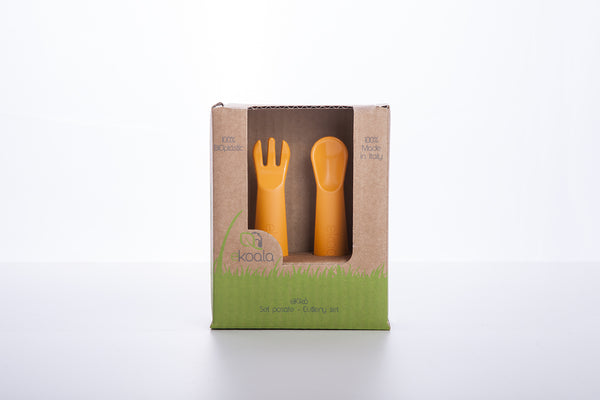 Biodegradable Bioplastic Cutlery Set - choice of colours
