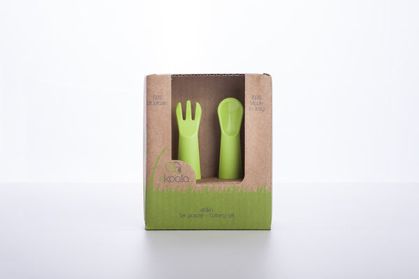 Biodegradable Bioplastic Cutlery Set - choice of colours
