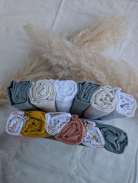 Cotton Muslin Squares - 6 Pack