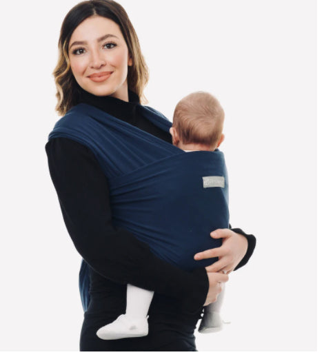 Navy Blue Baby Sling Wrap - 100% natural cotton