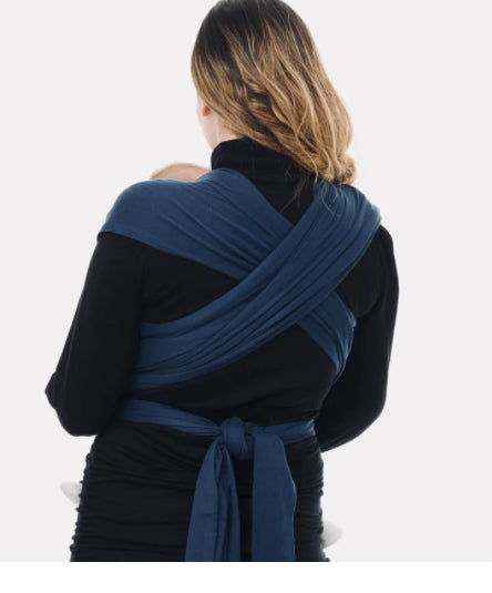 Navy Blue Baby Sling Wrap - 100% natural cotton
