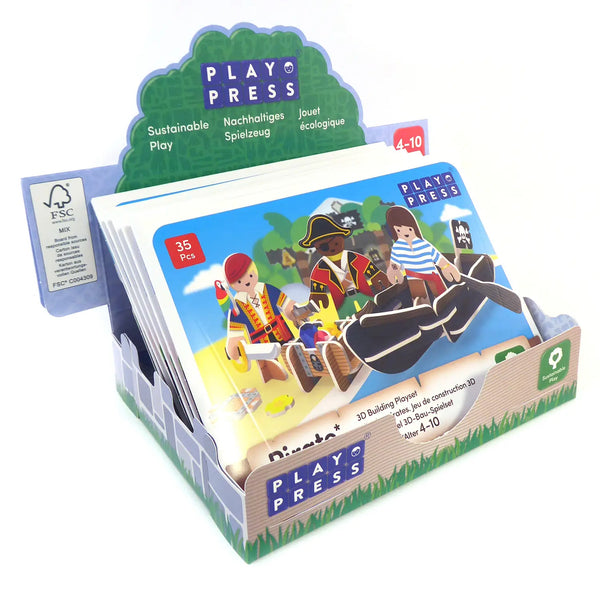 Pirates Island Play Set - Plastic-free & Compostable Playpress Toys