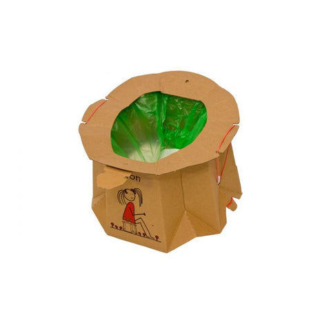 Disposable Biodegradable Travel Potty in Recycled Cardboard