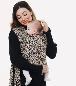 Leopard Baby Sling Wrap - 100% natural cotton
