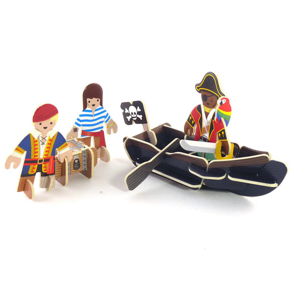 Pirates Island Play Set - Plastic-free & Compostable Playpress Toys