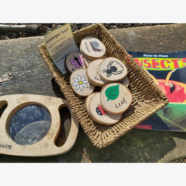 Scavenger Hunt Wooden Discs - Children's Plastic-Free Nature Gift