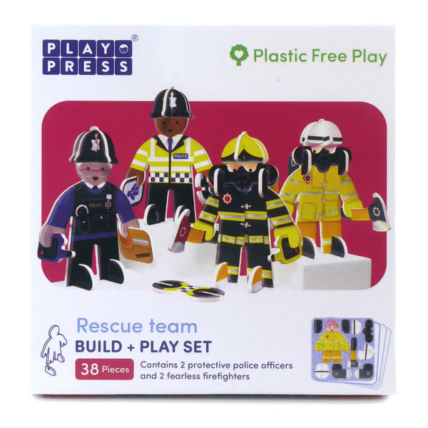 Rescue Build & Play Set - Plastic-free & Compostable Playpress Toys
