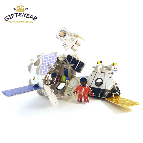 Space Station Build & Play Set - Plastic-free & Compostable Playpress Toys