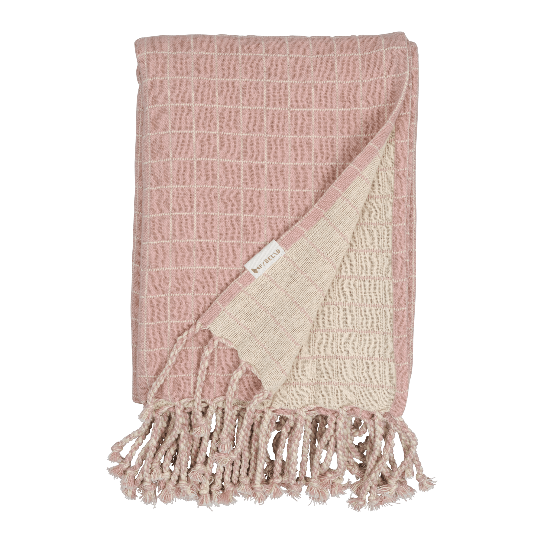 Fabelab 100% Organic Cotton Baby Blanket - Soft Muslin Grid Weave