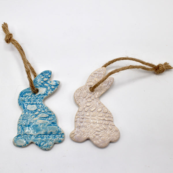 Handcrafted artisan hanging ceramic (sunshine, bunny or chick)