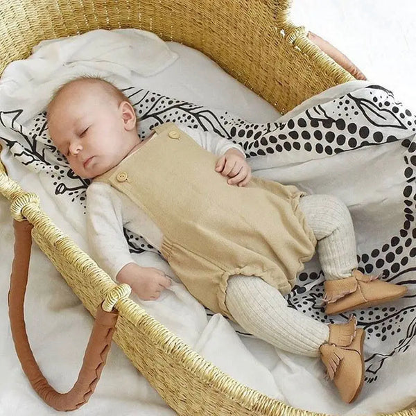 Organic Cotton Vintage-Style Baby Romper