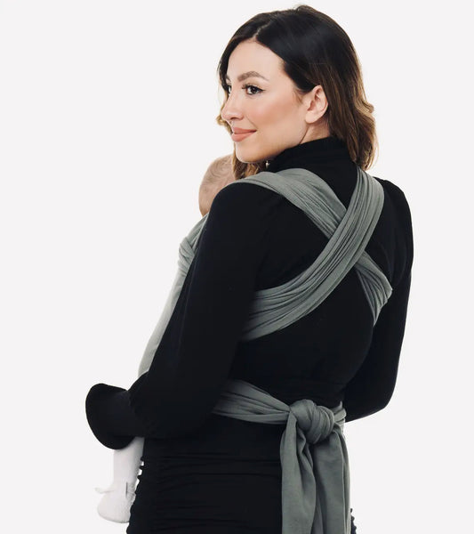 Oyster Grey Baby Sling Wrap - 100% natural cotton