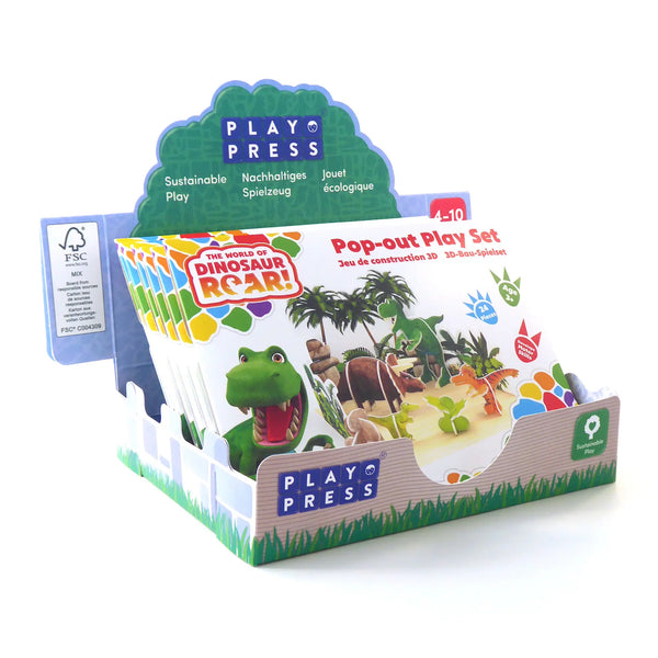 Dinosaur Roar Play Set - Plastic-free & Compostable Playpress Toys